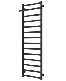Полотенцесушитель водяной Deffi Nicolе П14 500х1600 боковое правое подключение черный A.NI.160.50.14.B.C