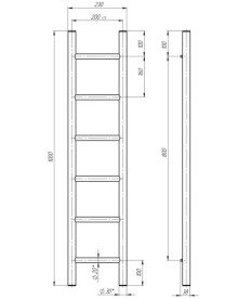 Сушка для рушників водяна Deffi Оріон П6 200х1000 бічне праве підключення хром C.OR.100.20.6.C.C