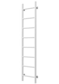 Полотенцесушитель водяной Deffi Орион П8 200х1400 боковое левое подключение белый C.OR.140.20.8.W.B