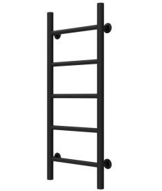 Сушка для рушників водяна Deffi Оріон П5 300х800 бічне ліве підключення чорний C.OR.80.30.5.B.B