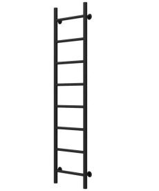 Полотенцесушитель водяной Deffi Орион П8 300х1400 нижнее подключение черный C.OR.140.30.8.B.A