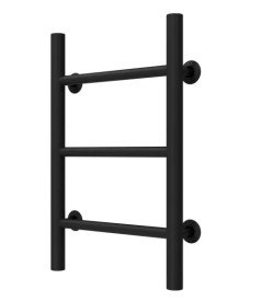 Сушка для рушників водяна Deffi Оріон П3 400х500 бічне ліве підключення чорний C.OR.50.40.3.B.B