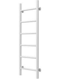 Полотенцесушитель водяной Deffi Орион П6 400х1000 боковое левое подключение белый C.OR.100.40.6.W.B