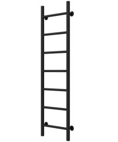 Полотенцесушитель водяной Deffi Орион П7 400х1200 боковое левое подключение черный C.OR.120.40.7.B.B