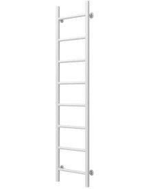 Сушка для рушників водяна Deffi Оріон П8 400х1400 бічне ліве підключення білий C.OR.140.40.8.W.B