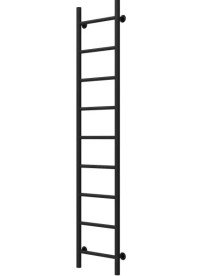 Сушка для рушників водяна Deffi Оріон П9 400х1600 бічне ліве підключення чорний C.OR.160.40.9.B.B