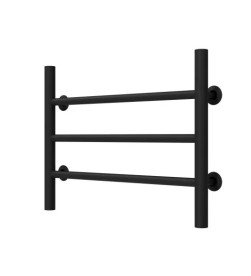 Полотенцесушитель водяной Deffi Орион П3 500х400 боковое левое подключение черный C.OR.40.50.3.B.B