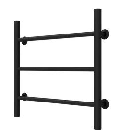 Полотенцесушитель водяной Deffi Орион П3 500х500 боковое правое подключение черный C.OR.50.50.3.B.C