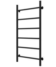 Полотенцесушитель водяной Deffi Орион П6 500х1000 боковое правое подключение черный C.OR.100.50.6.B.C