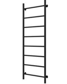 Полотенцесушитель водяной Deffi Орион П8 500х1400 боковое правое подключение черный C.OR.140.50.8.B.C