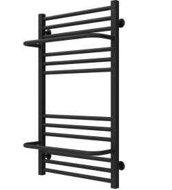 Полотенцесушитель водяной Deffi Sigma П14 500х900 нижнее подключение черный A.SI.90.50.14.B.A