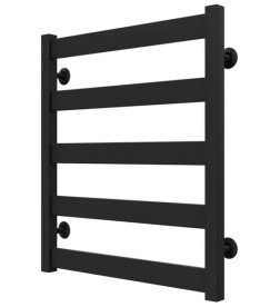 Полотенцесушитель водяной Deffi Silvia П5 500х600 боковое правое подключение черный A.SV.60.50.5.B.C