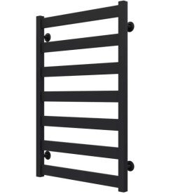 Полотенцесушитель водяной Deffi Silvia П7 500х800 боковое правое подключение черный A.SV.80.50.7.B.C