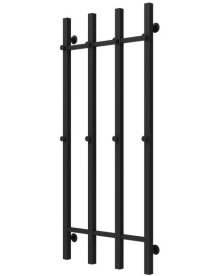 Сушка для рушників водяна Deffi Split П4 500х1200 бічне праве підключення чорний A.SP.120.50.4.B.C