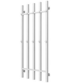 Полотенцесушитель водяной Deffi Split П5 500х1200 боковое левое подключение белый A.SP.120.50.5.W.B