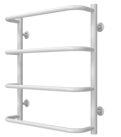 Полотенцесушитель водяной Deffi Стандарт П4 400х600 боковое правое подключение белый C.SS.60.40.4.W.C