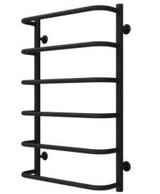 Сушка для рушників водяна Deffi Стандарт П6 400х800 бічне праве підключення чорний C.SS.80.40.6.B.C