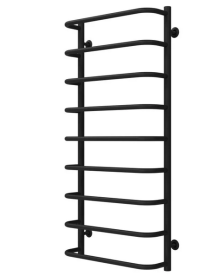 Полотенцесушитель водяной Deffi Стандарт П9 500х1100 нижнее подключение черный C.SS.110.50.9.B.A