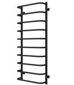 Полотенцесушитель водяной Deffi Стандарт П10 500х1200 боковое правое подключение черный C.SS.120.50.10.B.C