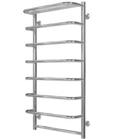 Полотенцесушитель водяной Deffi Стандарт с полкой П8 500х1000 боковое левое подключение хром C.SP.100.50.8.C.B