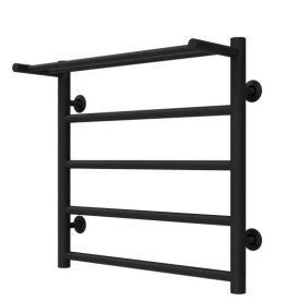 Сушка для рушників водяна Deffi Терма П5 500х500 нижнє підключення чорний C.TE.50.50.5.B.A