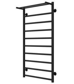 Сушка для рушників водяна Deffi Терма П10 500х1000 бічне праве підключення чорний C.TE.100.50.10.B.C