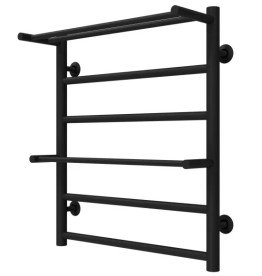 Сушка для рушників водяна Deffi Терма Плюс П6 500х600 бічне ліве підключення чорний C.TA.60.50.6.B.B