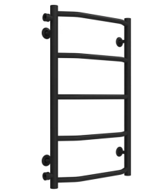 Сушка для рушників водяна Deffi Трапеція П5 400х700 бічне ліве підключення чорний C.TR.70.40.5.B.B