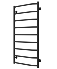 Сушка для рушників водяна Deffi Трапеція П9 500х1000 нижнє підключення чорний C.TR.100.50.9.B.A