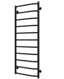 Полотенцесушитель водяной Deffi Трапеция П11 500х1200 нижнее подключение черный C.TR.120.50.11.B.A