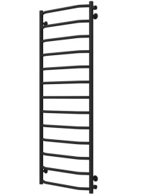 Полотенцесушитель водяной Deffi Трапеция П13 500х1400 боковое правое подключение черный C.TR.140.50.13.B.C