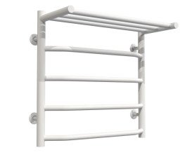 Сушка для рушників водяна Deffi Трапеція з полицею П5 500х500 нижнє підключення білий C.TP.50.50.5.W.A