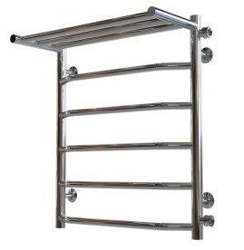 Полотенцесушитель водяной Deffi Трапеция с полкой П6 500х600 боковое правое подключение хром C.TP.60.50.6.C.C