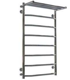 Сушка для рушників водяна Deffi Трапеція з полицею П8 500х900 бічне ліве підключення хром C.TP.90.50.8.C.B