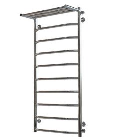 Сушка для рушників водяна Deffi Трапеція з полицею П10 500х1100 бічне праве підключення хром C.TP.110.50.10.C.C