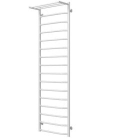 Полотенцесушитель водяной Deffi Трапеция с полкой П16 500х1700 нижнее подключение белый C.TP.170.50.16.W.A