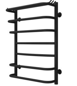 Сушка для рушників водяна Deffi Юність П7 400х700 нижнє підключення чорний C.YU.70.40.7.B.A