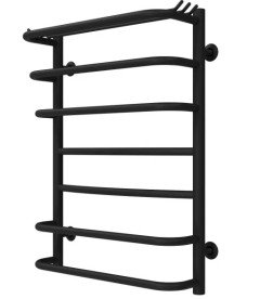 Полотенцесушитель водяной Deffi Юность П7 400х700 боковое правое подключение черный C.YU.70.40.7.B.C