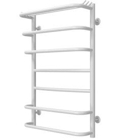 Полотенцесушитель водяной Deffi Юность П7 400х800 боковое левое подключение белый C.YU.80.40.7.W.B