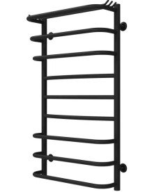 Полотенцесушитель водяной Deffi Юность П9 500х900 боковое правое подключение черный C.YU.90.50.9.B.C