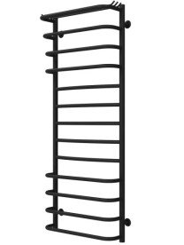 Сушка для рушників водяна Deffi Юність П13 500х1300 бічне ліве підключення чорний C.YU.130.50.13.B.B