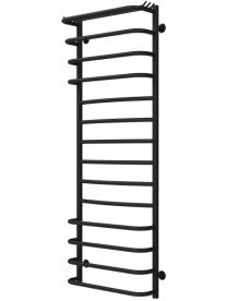 Сушка для рушників водяна Deffi Юність П14 500х1400 бічне ліве підключення чорний C.YU.140.50.14.B.B