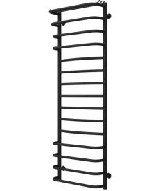 Сушка для рушників водяна Deffi Юність П15 500х1500 бічне ліве підключення чорний C.YU.150.50.15.B.B