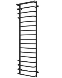 Полотенцесушитель водяной Deffi Юность П17 500х1700 боковое правое подключение черный C.YU.170.50.17.B.C