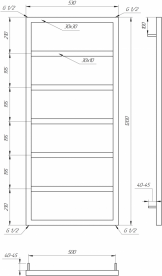 Полотенцесушитель водяной Genesis-Aqua Mogiana 120x53 см черный GA-57003