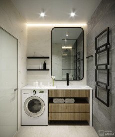 Полотенцесушитель водяной Genesis-Aqua Quattro 120x53 см черный GA-1003