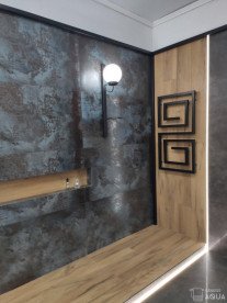 Рушникосушка водяна Genesis-Aqua Labyrinth 100x53 см чорний GA-8002