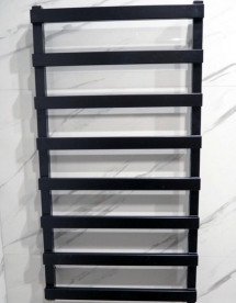 Полотенцесушитель водяной Genesis-Aqua Basis 80x53 см черный GA-10001