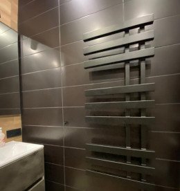 Рушникосушка водяна Genesis-Aqua Magnum 80x50 см чорний GA-1301