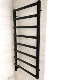 Рушникосушка водяна Genesis-Aqua Basis Light 100x53 см чорний GA-1902